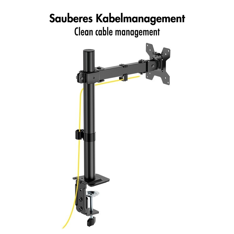 Uchwyt do monitora 17 - 32', max 10kg., stalowy | PartsPC.pl