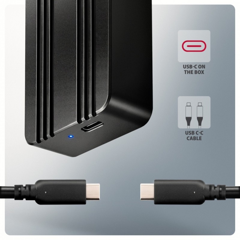 EEM2-40G Obudowa zewnętrzna aluminiowa USB4 Gen 3x2 M.2 SSD … | PartsPC.pl