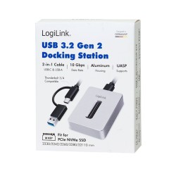 Stacja dokująca dla M.2 NVMe, USB 3.2 Gen2 | PartsPC.pl