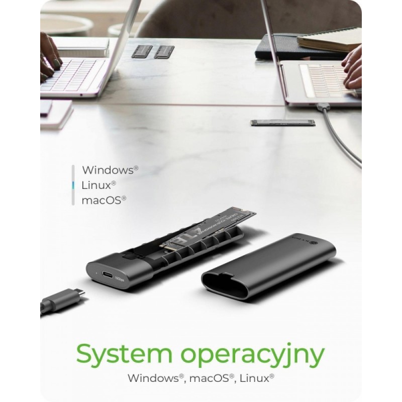 Obudowa dysku IB-1806MT-CU31 M.2 NVMe SSD 10 Gbps | PartsPC.pl