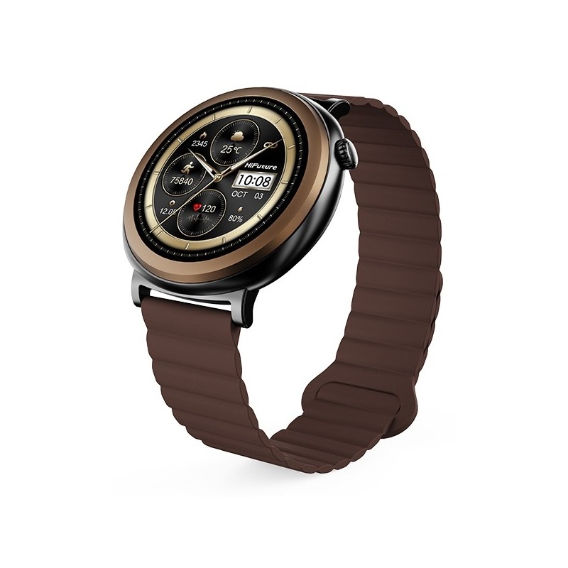 Smartwatch Aurora Amoled rozmowy AI bršzowy | PartsPC.pl