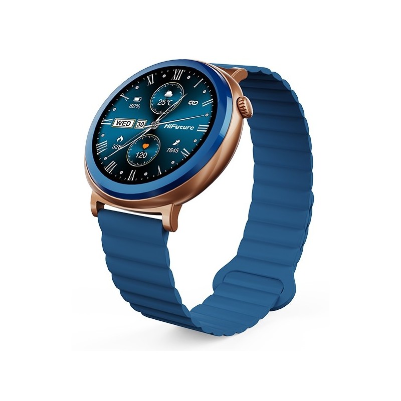 Smartwatch Aurora Amoled rozmowy AI niebieski | PartsPC.pl