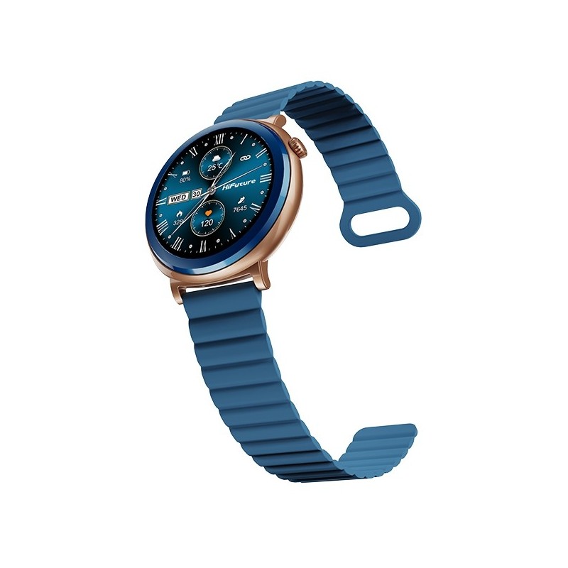 Smartwatch Aurora Amoled rozmowy AI niebieski | PartsPC.pl