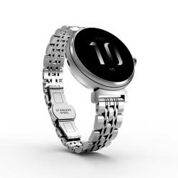 Smartwatch Aura Amoled damski srebrny | PartsPC.pl
