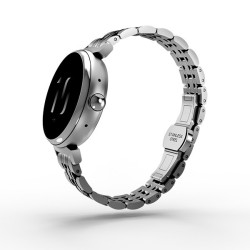 Smartwatch Aura Amoled damski srebrny | PartsPC.pl
