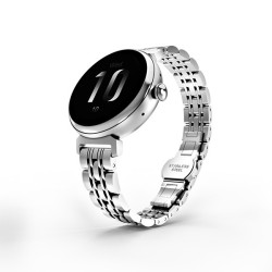 Smartwatch Aura Amoled damski srebrny | PartsPC.pl