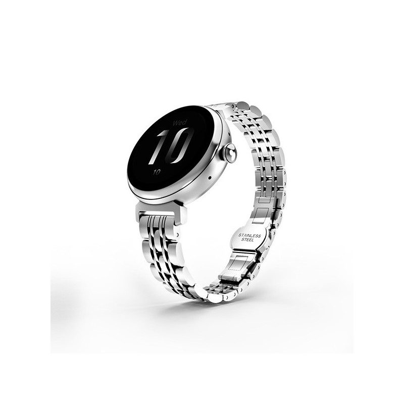 Smartwatch Aura Amoled damski srebrny | PartsPC.pl