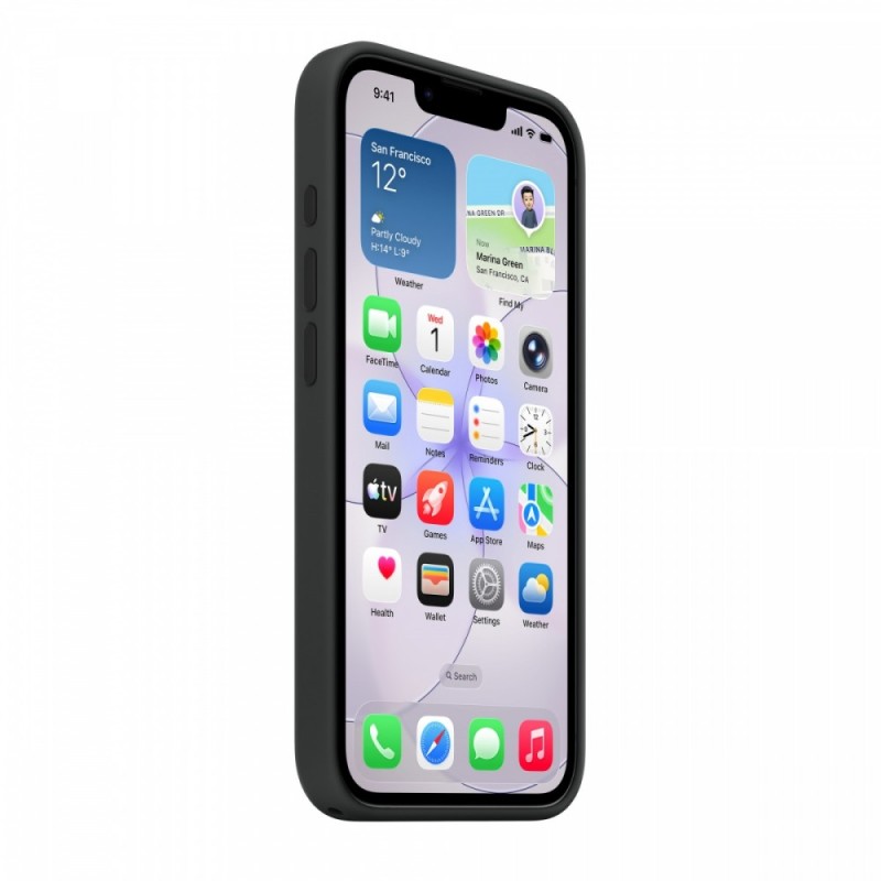 Etui silikonowe z MagSafe do iPhonea 17e - czarne | PartsPC.pl