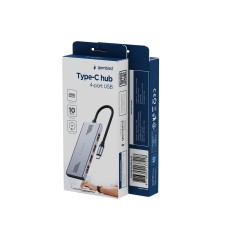 HUB USB 3.2 (Gen 2) typu C, 4 porty USB-A | PartsPC.pl