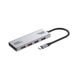 HUB USB 3.2 (Gen 2) typu C, 4 porty USB-A | PartsPC.pl