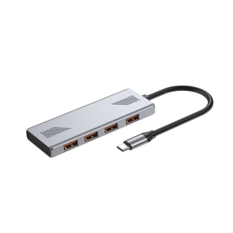 HUB USB 3.2 (Gen 2) typu C, 4 porty USB-A | PartsPC.pl
