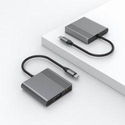 Adapter wieloportowy USB typu C 3 w 1 (port USB + HDMI +USB-… | PartsPC.pl