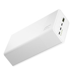 Powerbank 30 000mAh, 22.5W, 4 porty, biały | PartsPC.pl