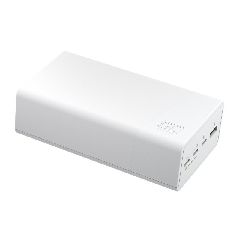 Powerbank 30 000mAh, 22.5W, 4 porty, biały | PartsPC.pl