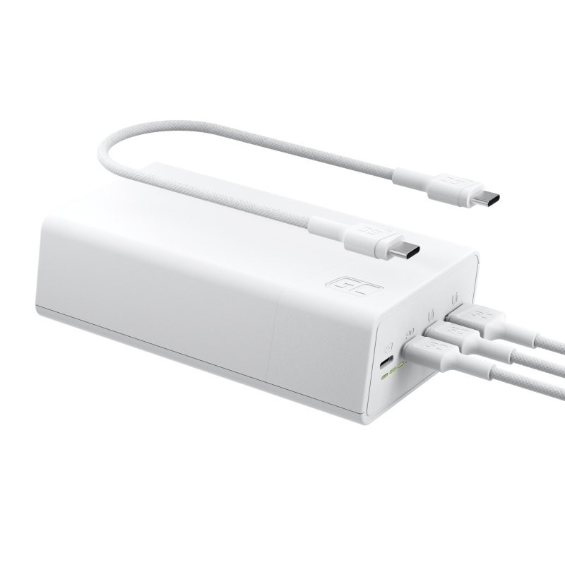 Powerbank 30 000mAh, 22.5W, 4 porty, biały | PartsPC.pl