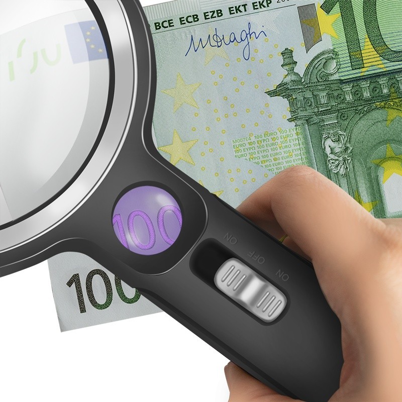 Szkło powiększające z oświetleniem, 5x/13x/20x | PartsPC.pl