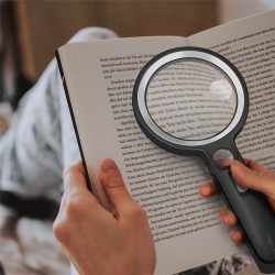 Szkło powiększające z oświetleniem, 5x/13x/20x | PartsPC.pl