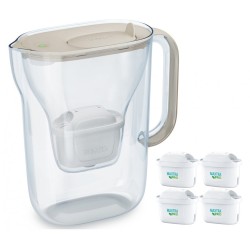 Dzbanek filtrujący Style Essential 2.4l + 4 wkłady, piaskowy | PartsPC.pl