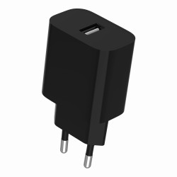 Ładowarka uniwersalna USB, 2.4 A, czarna | PartsPC.pl