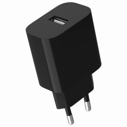 Ładowarka uniwersalna USB, 2.4 A, czarna | PartsPC.pl