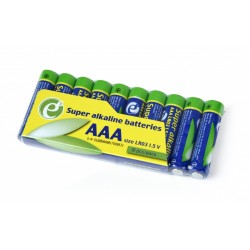 Baterie super alkaliczne AAA, 10 sztuk | PartsPC.pl