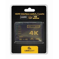 Przełącznik HDMI z pilotem - pięć nadajników jeden      odbi… | PartsPC.pl