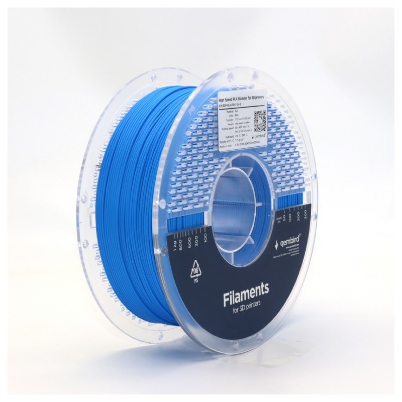 Filament PLA High Speed, 1,75 mm, 1 kg, niebieski | PartsPC.pl