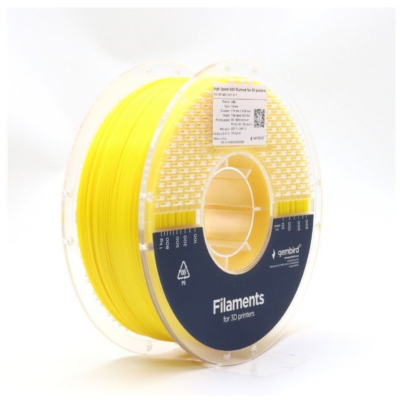 Filament ABS High Speed, 1,75 mm, 1 kg, żółty | PartsPC.pl