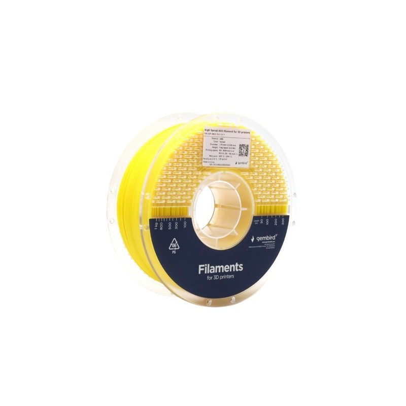 Filament ABS High Speed, 1,75 mm, 1 kg, żółty | PartsPC.pl