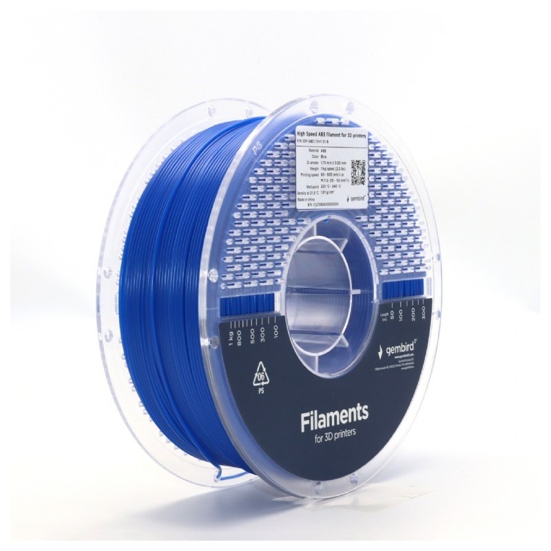 Filament ABS High Speed, 1,75 mm, 1 kg, niebieski | PartsPC.pl