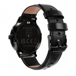 Smartwatch Quantum czarny stalowy | PartsPC.pl