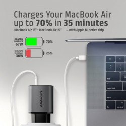 ACU-PQ67 Ładowarka sieciowa PD&QC 67W 2-port GaN, USB-A + US… | PartsPC.pl