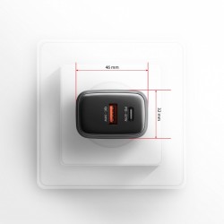 ACU-PQ67 Ładowarka sieciowa PD&QC 67W 2-port GaN, USB-A + US… | PartsPC.pl