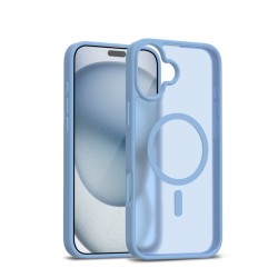 Etui Hybrid Matte Magnetic Etui MagSafe iPhone 17 Niebieskie | PartsPC.pl