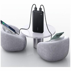 Powerbank PB83 10000mAh PD 2xUSB-A USB-C biały | PartsPC.pl