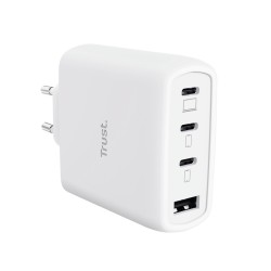 Ładowarka biała MAXO GaN 65W 3xUSB-C 1xUSB-A | PartsPC.pl