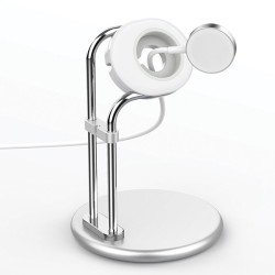 Stojak do Apple Watch SAW-300 ładowanie srebrny | PartsPC.pl