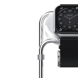 Stojak do Apple Watch SAW-300 ładowanie srebrny | PartsPC.pl