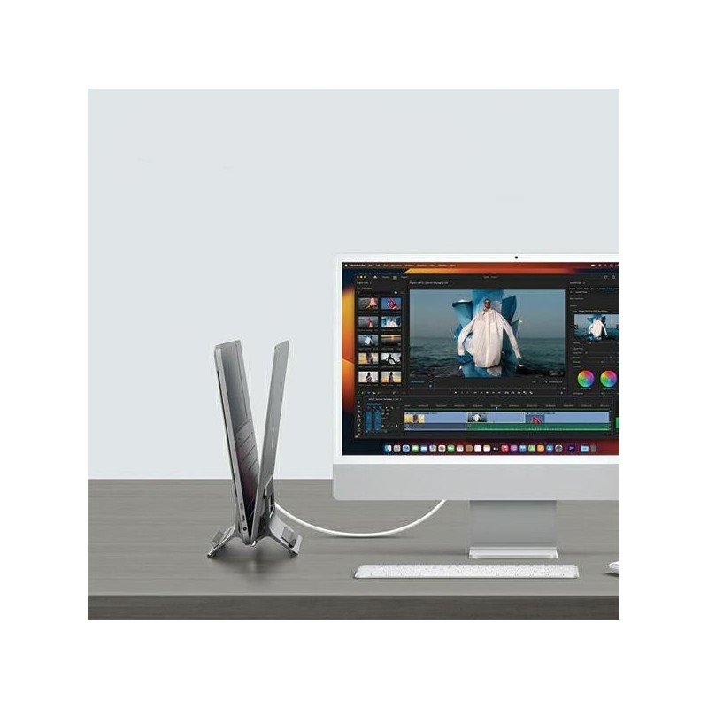 Uchwyt grawitacyjny stojak na MacBooka SMS-300 szary | PartsPC.pl