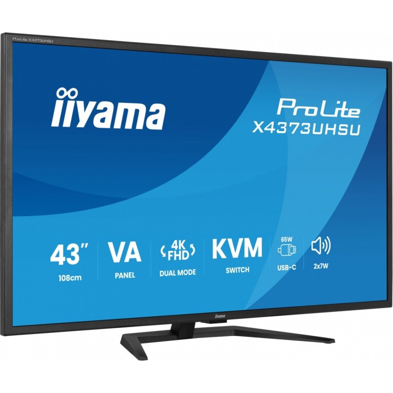 Monitor 43 cale X4373UHSU-B2 4K,VA,2xHDMI,DP,USBCdock (PD95W… | PartsPC.pl