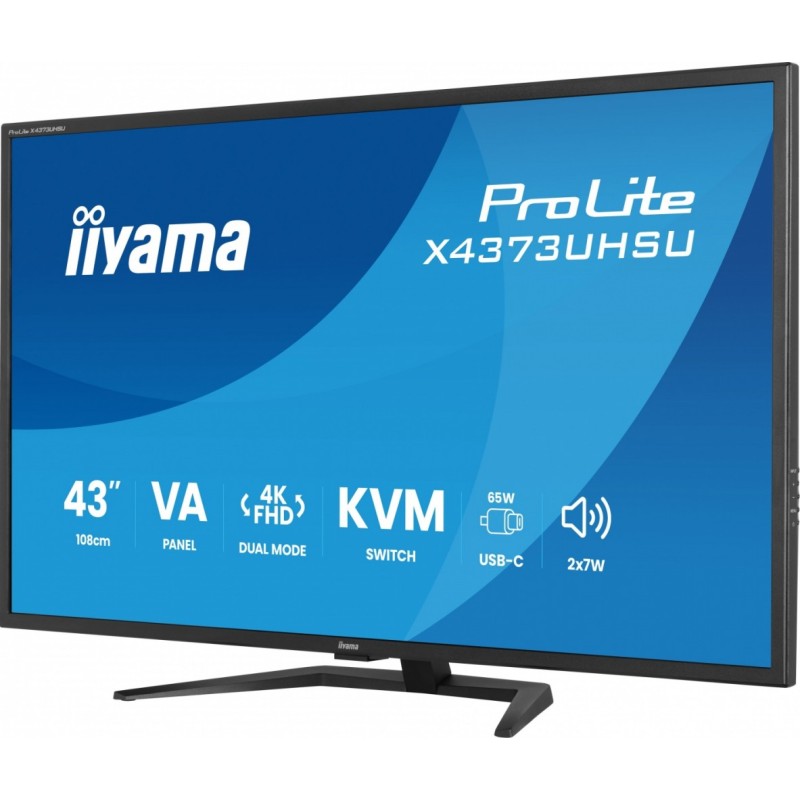 Monitor 43 cale X4373UHSU-B2 4K,VA,2xHDMI,DP,USBCdock (PD95W… | PartsPC.pl