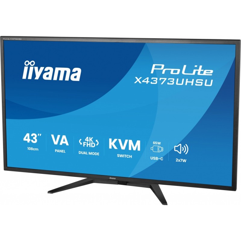 Monitor 43 cale X4373UHSU-B2 4K,VA,2xHDMI,DP,USBCdock (PD95W… | PartsPC.pl