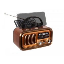 Radio przenośne analogowe AM/FM RA16 solarne | PartsPC.pl