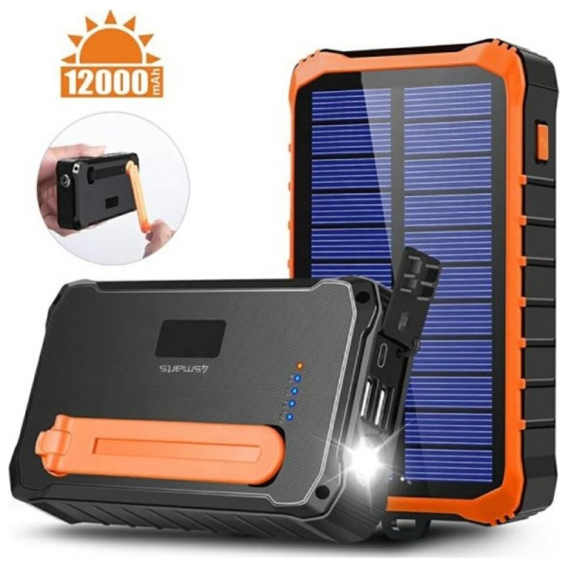 Powerbank Propper Solarny 12000mAh Szary | PartsPC.pl
