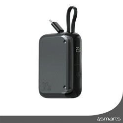 Powerbank Pocket 30W 10000mAh wbudowany kabel USB-C 15cm | PartsPC.pl