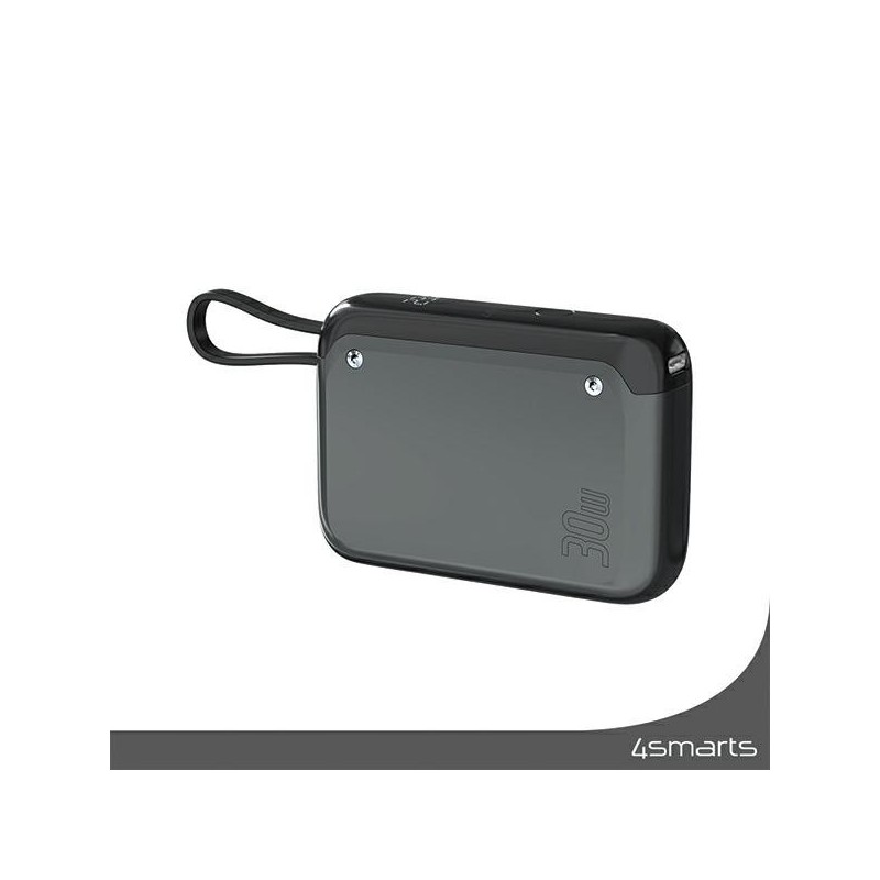 Powerbank Pocket 30W 10000mAh wbudowany kabel USB-C 15cm | PartsPC.pl