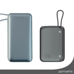 Powerbank Pocket 30W 10000mAh wbudowany kabel USB-C 15cm | PartsPC.pl