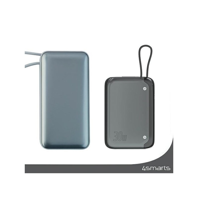 Powerbank Pocket 30W 10000mAh wbudowany kabel USB-C 15cm | PartsPC.pl