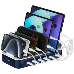Stacja ładujaca Team 100W zestaw kabli 5xUSB-C + 1xUSB-A ład… | PartsPC.pl