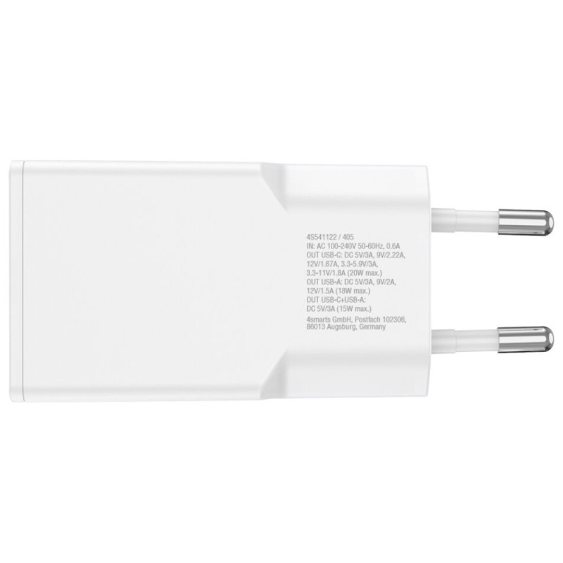 Ładowarka sieciowa PDPlug 20W GaN + USB-C + USB-A + kabel US… | PartsPC.pl